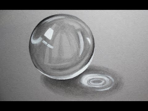 Видео: Прозрачный шар: Пошаговое руководство по рисованию (Без слов)!