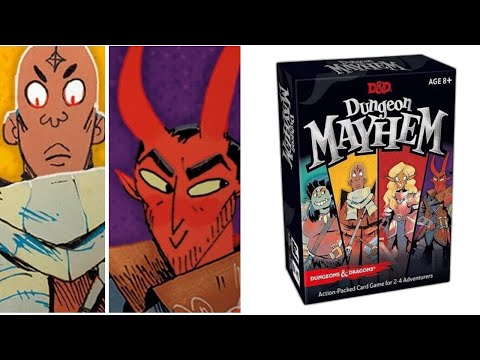 Видео: Dungeon Mayhem! Настольная игра! Плут против Мага!
