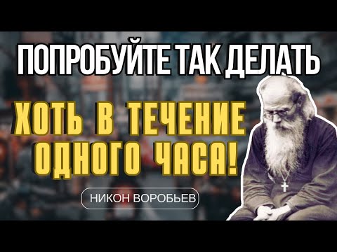 Видео: Попробуйте так делать хоть в течение одного часа!...ДУХОВНЫЕ СТУПЕНИ - Никон Воробьев