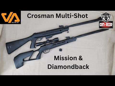Видео: Crosman Mission и Diamondback Multishot Break Barrel
