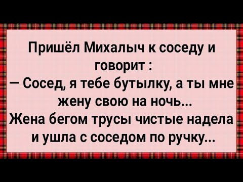 Видео: Как Михалыч с Женой Соседа Спал! Сборник Свежих Анекдотов! Юмор!