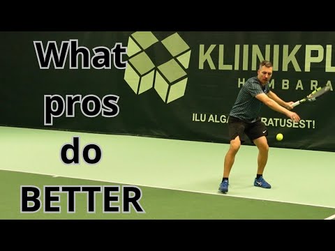 Видео: Разбор удара форхендом в теннисе: уровень ПРОФЕССИОНАЛА против уровня ЛЮБИТЕЛЯ