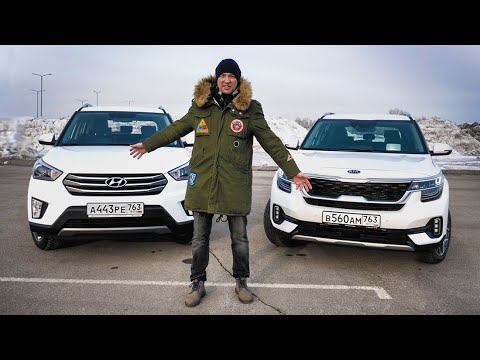 Видео: Kia Seltos Против Креты: Выживет ли вариатор? Тест-Драйв Kia Seltos против Hyundai Creta