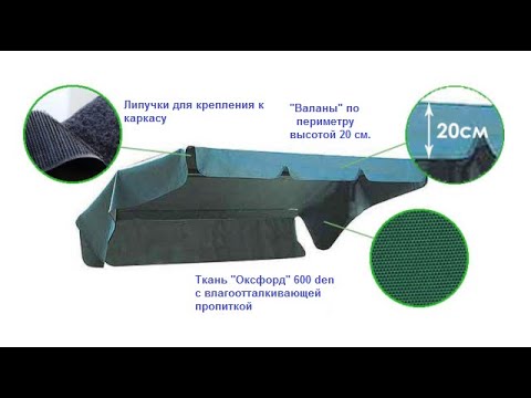 Видео: Тенты и крыши на садовые качели