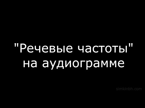 Видео: "Речевые частоты" на аудиограмме. Практика. Исправления слуха