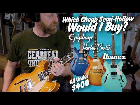 Видео: Какую полуакустическую гитару я бы купил? Ibanez, Epiphone или Harley Benton #TGU19