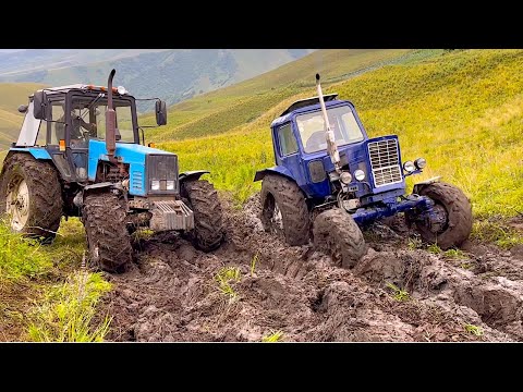 Видео: OFF-ROAD Трактор Беларусь МТЗ 1221 и Трактор Беларусь МТЗ 82
