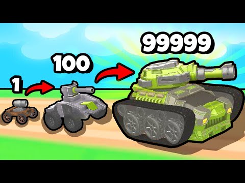 Видео: ЭВОЛЮЦИЯ ПРОКАЧКИ ТАНКА, МАКСИМАЛЬНЫЙ УРОВЕНЬ! | Idle Merger Tank Battle