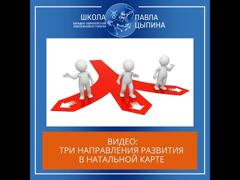 Видео: Три направления развития в натальной карте