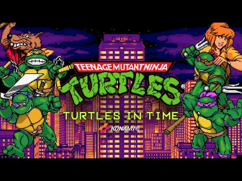 Видео: Teenage Mutant Ninja Turtles: Turtles in Time (1991) Arcade — 4 игрока [TAS]