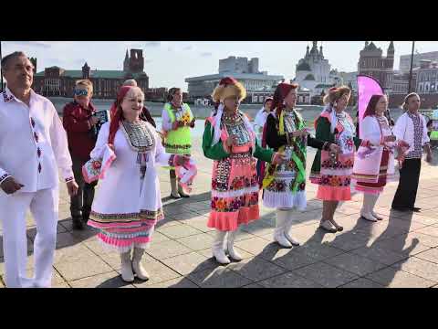 Видео: Марийские пляски. Выступление фольклорного ансамбля Весела сем. (продолжение)