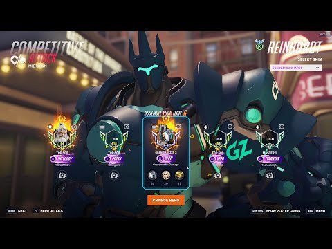 Видео: LHCLOUDY BUFFED Reinhardt DOMINATION OVERWATCH 2 СЕЗОН 19 ТОП 500