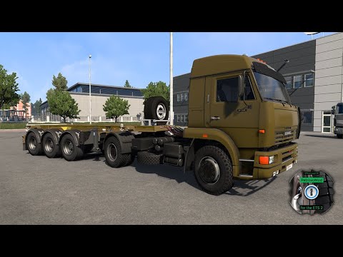 Видео: ets2 КамАЗ 6460 по карте Петрово