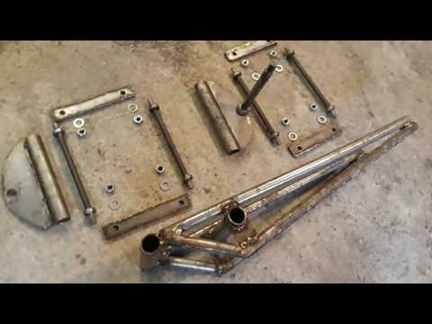 Видео: Днепр чоппер ,вилка Girder fork(паралелограм) ч.1