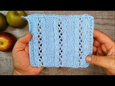 Видео: Ажурные дорожки Простой ажурный узор №4