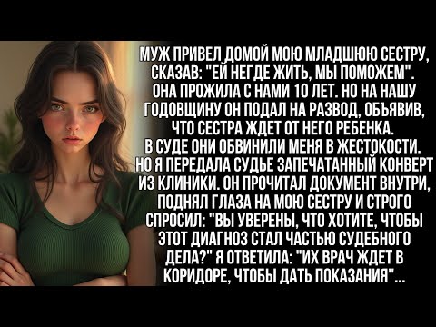 Видео: В суде муж объявил, что уходит к моей беременной сестре. Но он не знал, что их врач хранил тайну…