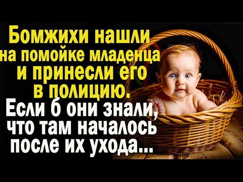 Видео: Бомжихи нашли младенца и принесли его в полицию. Но после их ухода началось что-то невероятное