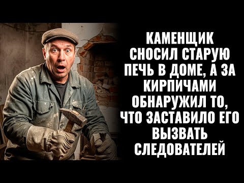 Видео: Каменщик снёс старую печь в доме, а за кирпичами обнаружил то что заставило его вызвать следователей