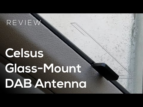 Видео: Обзор автомобильной антенны Celsus DAB с креплением на стекло