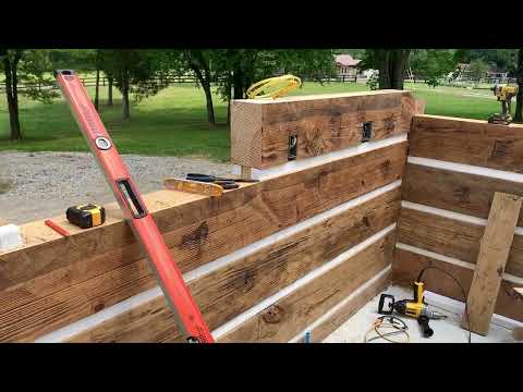 Видео: Укладываю последние бревна из лесопилки Woodmizer.