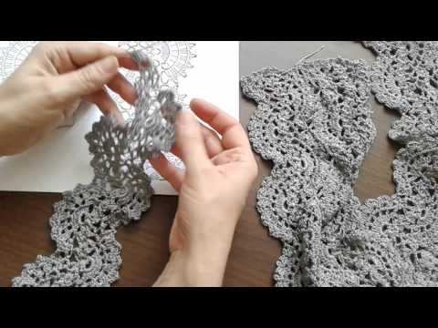 Видео: Ленточное кружево.Часть 7. Образец 1 (часть 4). Как закончить ленту.