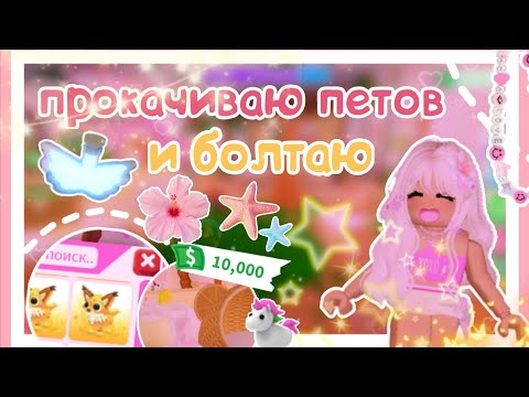 Видео: Прокачиваю петов и болтаю о разном 💫🌺 / Adopt me / avelirbx 