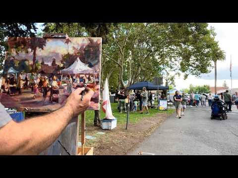 Видео: Участие в фестивале Sonoma Plein Air