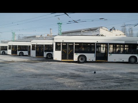 Видео: Новые троллейбусы для межмуниципального маршрута проходят тестовые заезды