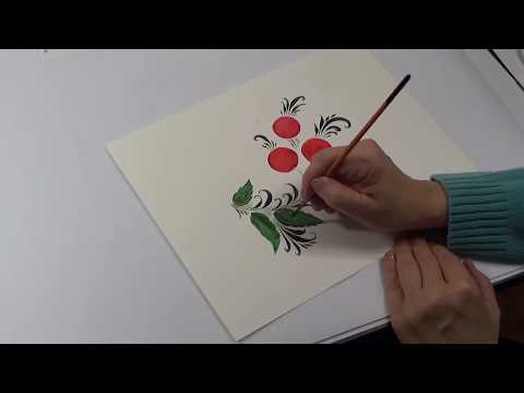 Видео: Хохлома Уроки росписи