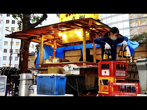Видео: Лавка с жареным раменом в старом стиле в Хакате ｜ Японская уличная еда