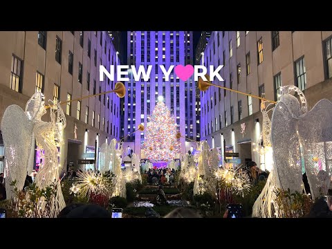 Видео: [4K]Рождественские флюиды Нью-Йорка🎅: 5-я авеню/Дерево Рокфеллера🎄Послеобеденный чай в отеле Whitby🫖