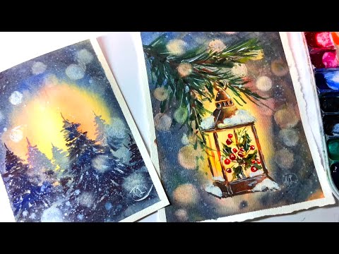 Видео: Легкое свечение и эффект боке — Зимний лес