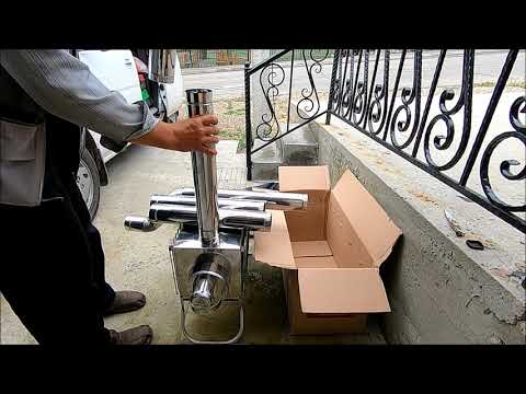 Видео: Печка Экономка средняя с решётками