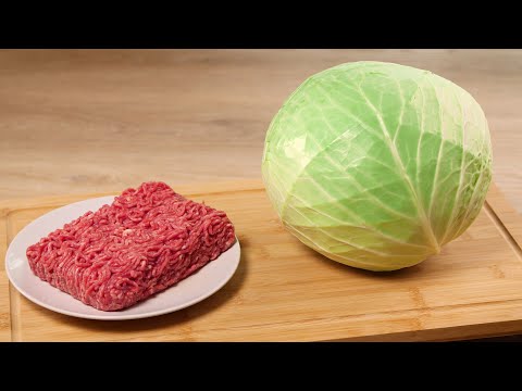 Видео: Просто КАПУСТА и ФАРШ! Невероятно ВКУСНО!!  Самые СОЧНЫЕ и НЕЖНЫЕ! Буду готовить ТОЛЬКО ТАК