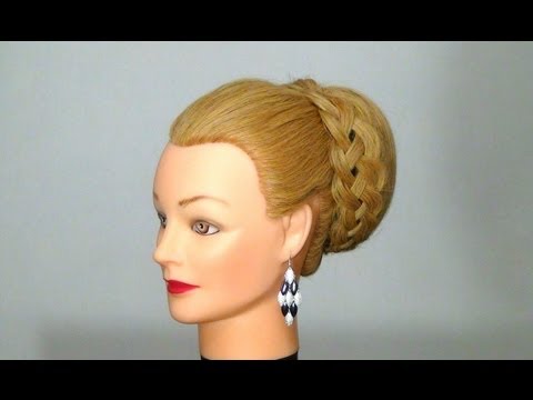 Видео: Вечерняя, свадебная прическа. Wedding prom hairstyle for long hair