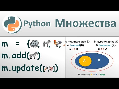 Видео: Множества в Python.