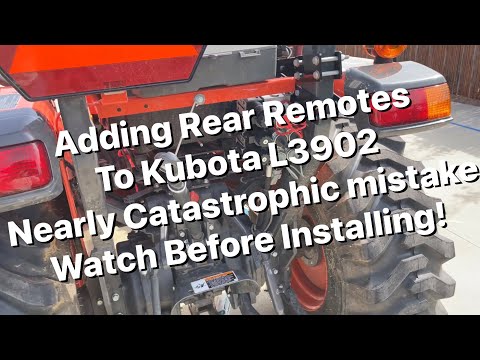 Видео: Установка задних пультов Summit на Kubota L3902 — Почти катастрофа, смотрите перед установкой!