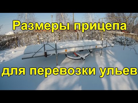 Видео: Размеры прицепа для ульев