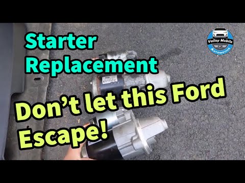 Видео: Замена стартера Ford Escape 1.6 Turbo 2013-2016