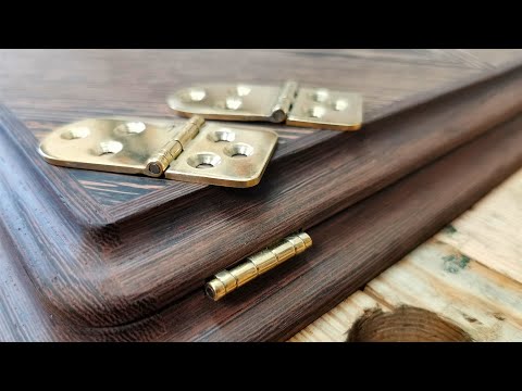 Видео: Самодельные петли из латуни - самая крутая мебельная фурнитура.