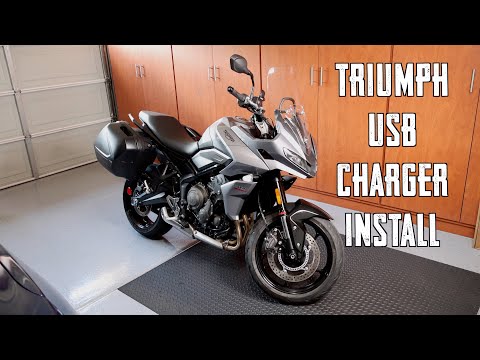 Видео: Установка USB-зарядного устройства — Triumph Tiger Sport 660 2022 года