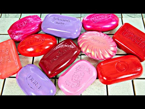 Видео: ASMR Soap/ cutting dry painted soap/ резка сухого крашенного мыла / 4K