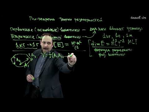 Видео: Леонтьев Н.Е. - Основы механики сплошных сред. Семинары - 12. Пи-теорема теории размерностей