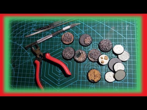 Видео: Как я делаю базы (подставки) для миниатюр.