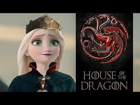 Видео: Эльза королева Драконов "Дом Дракона" Мульт-адаптация (Crossover)