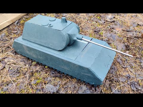 Видео: Обстрел танка MAUS из скульптурного пластилина