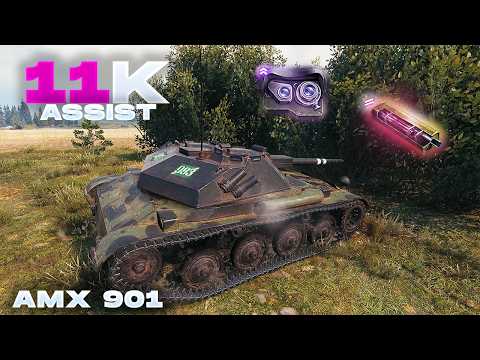 Видео: AMX ELC 901 VI уровня – 10 000 разведданных на Малиновке!