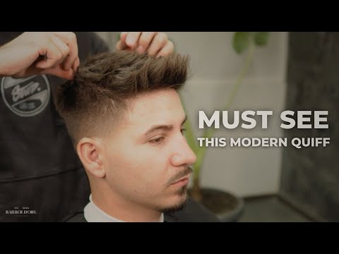 Видео: Как создать текстурированную стрижку квифф | техника фейда с высокой конусностью