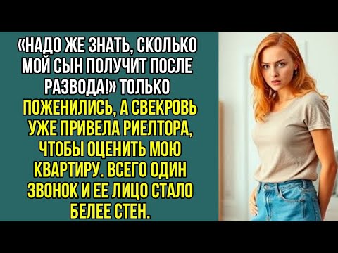 Видео: "Надо же знать, сколько мой сын получит после развода!" Свекровь пришла с риелтором. Рассказы.