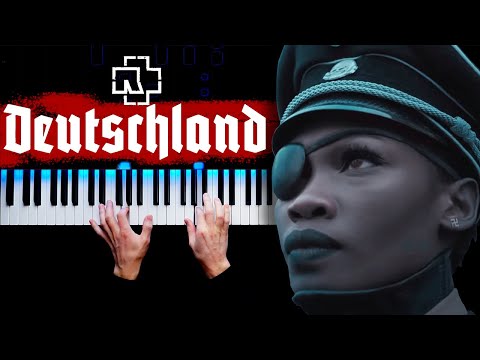 Видео: Rammstein - Deutschland | На пианино